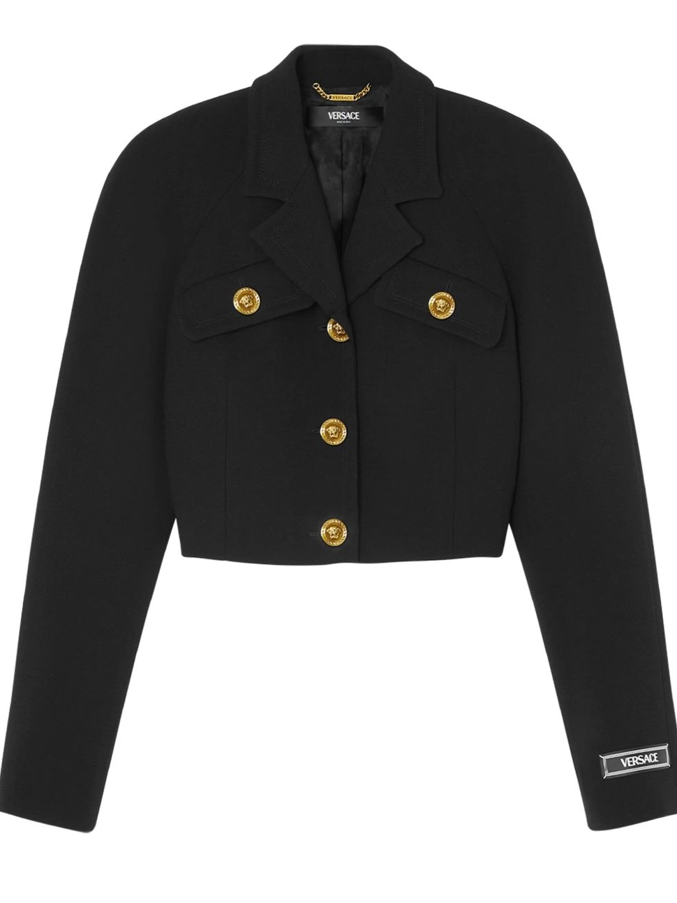 Affordable Head-buttons jacket Versace Women cropped Medusa 0813